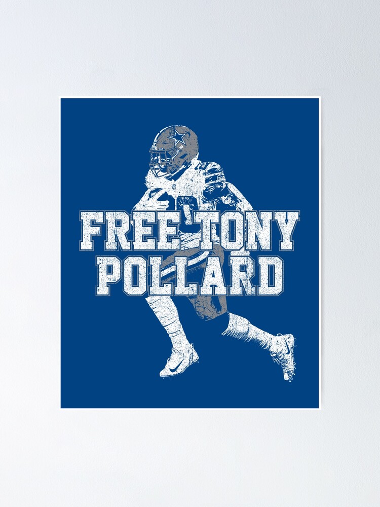 Tony Pollard Football Paper Poster Cowboys 2 - Tony Pollard