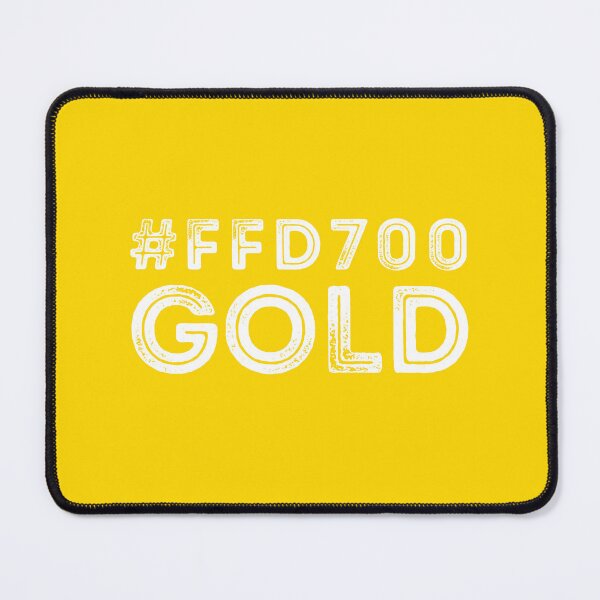 Item preview, Gold Hex Code Color #FFD700 White print designed and sold by MinimalSketches.