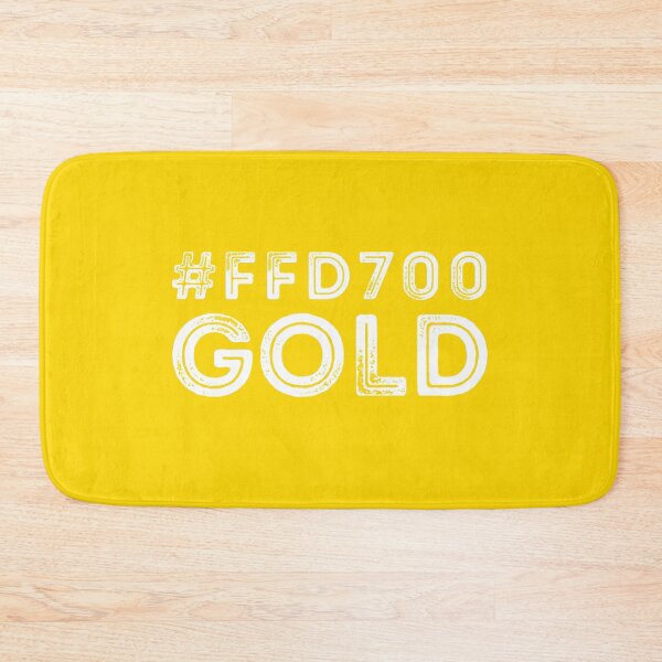 Item preview, Gold Hex Code Color #FFD700 White print designed and sold by MinimalSketches.