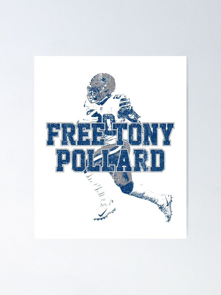 Tony Pollard Football Paper Poster Cowboys - Tony Pollard