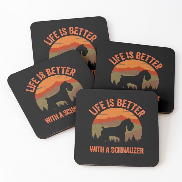 Item preview, Life Is Better With A Schnauzer Vintage Country Dog Gift  designed and sold by Guarddogdrive.