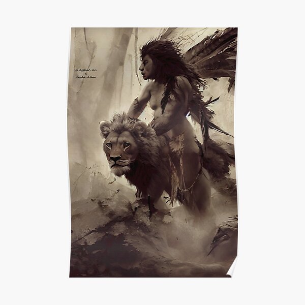 Lion Tamer Poster For Sale By Ai Artz Redbubble