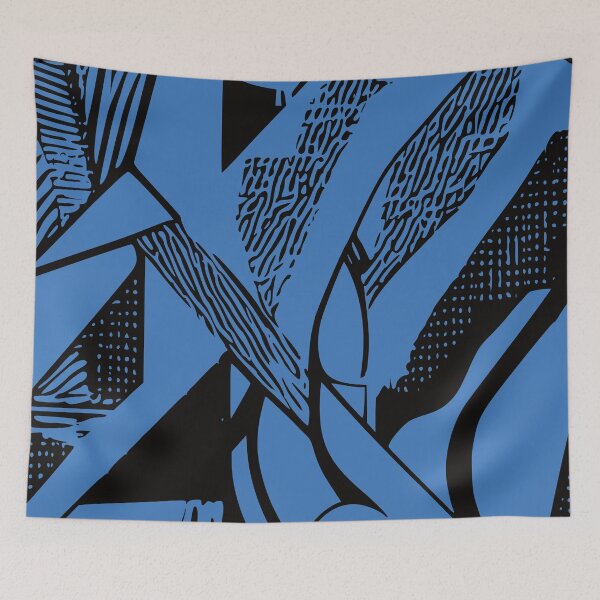 Item preview, The Flag, Geometric Design, In Blue designed and sold by I-Desire.