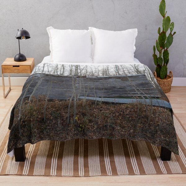 Item preview, Country Living: Broken Down Wooden Trailer Overgrown with Trees designed and sold by TaraTs.