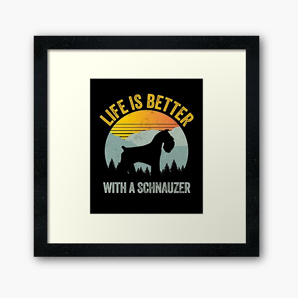 Artikel-Vorschau von Das Leben ist besser mit einem Schnauzer-Sommer-Hundegeschenk, designt und verkauft von Guarddogdrive.