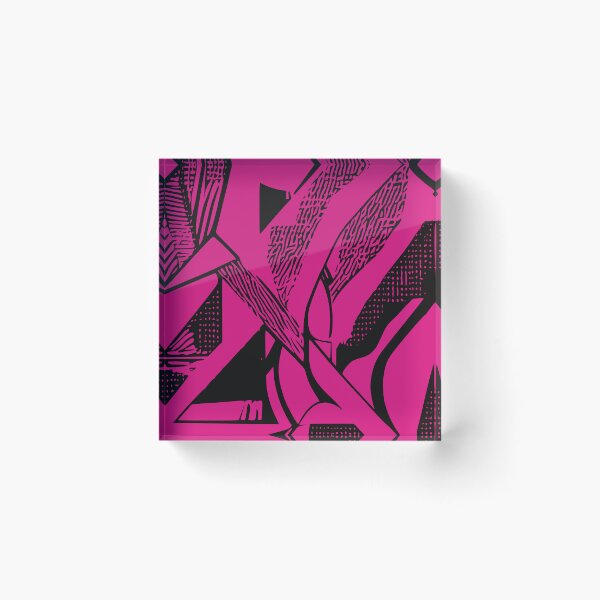 Item preview, The Flag, Geometric Design, In Cerise Red designed and sold by I-Desire.