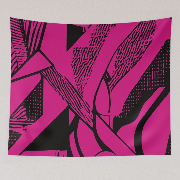Item preview, The Flag, Geometric Design, In Cerise Red designed and sold by I-Desire.