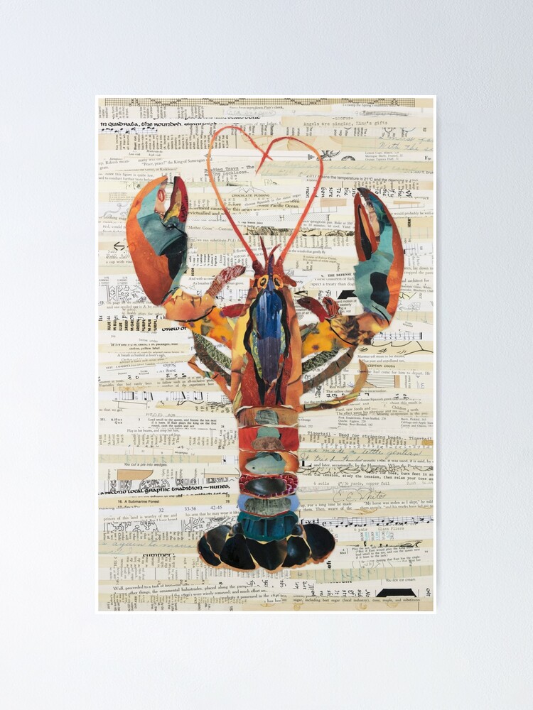 Alternate view of Lobster Collage by C.E. White Poster