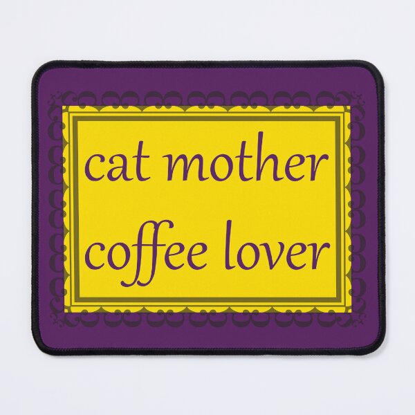 Item preview, Cat Mother, Coffee Lover (Purple & Gold) designed and sold by Zia Frazier.