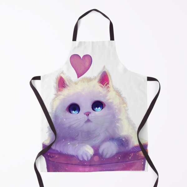 Item preview, White cat - Cute designed and sold by Bcraftery.