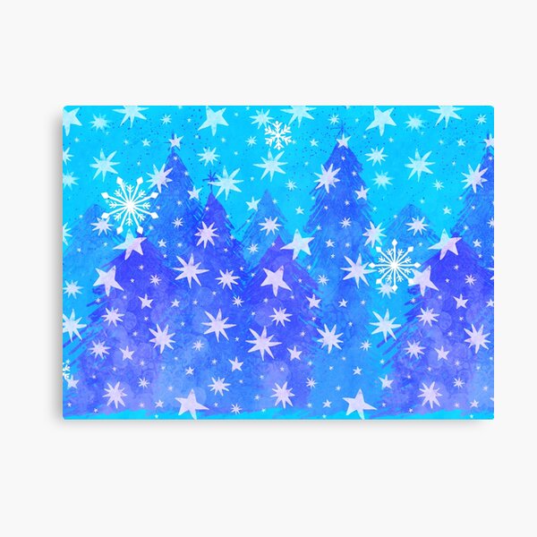 Item preview, Snowy Christmas Holiday Tree Border Pattern designed and sold by LaRoach Digital Arts.