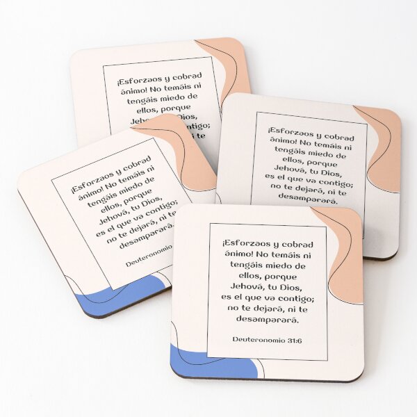 Item preview, Versículo Bíblico Deuteronomio 31-6 En Español designed and sold by bible-prints.