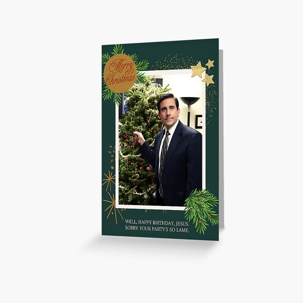 Merry Christmas Michael Scott The Office Greeting Card For Sale By Bestofficememes