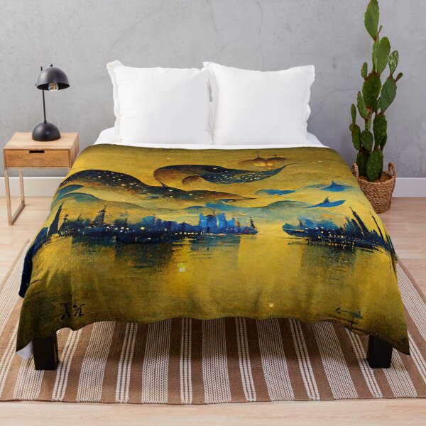 Item preview, Surreal evening water-based city skyline designed and sold by Michael Bollin.