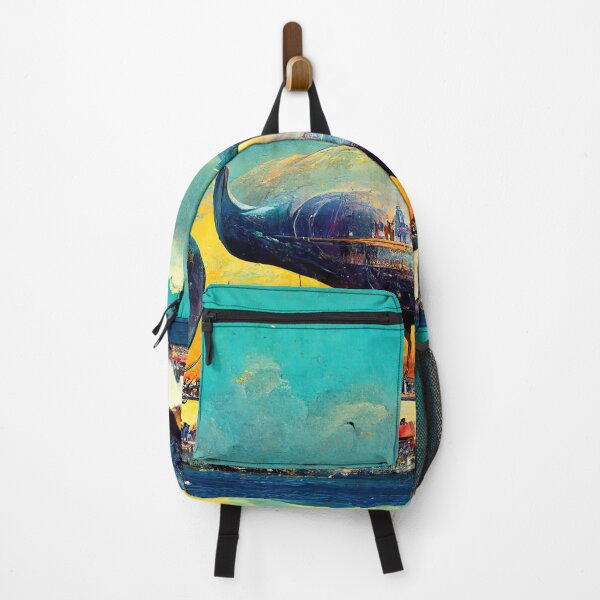 Item preview, Surreal skyline of whale-shaped city designed and sold by Michael Bollin.