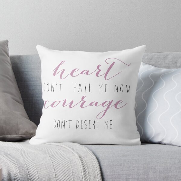 Heart Don't Fail Me Now Throw Pillow