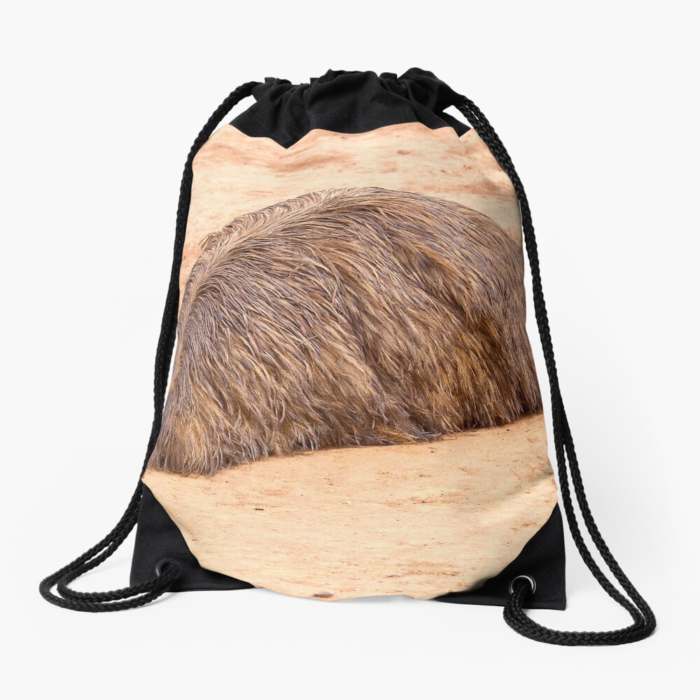 Flat Out Emu Drawstring Bag
