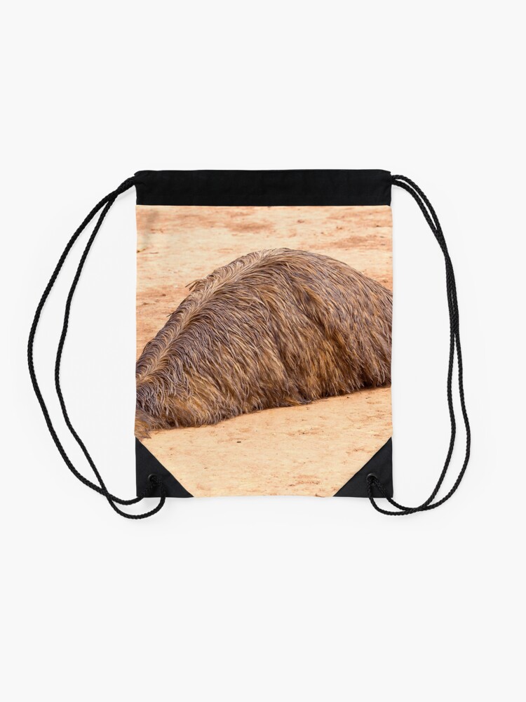 Alternate view of Flat Out Emu Drawstring Bag