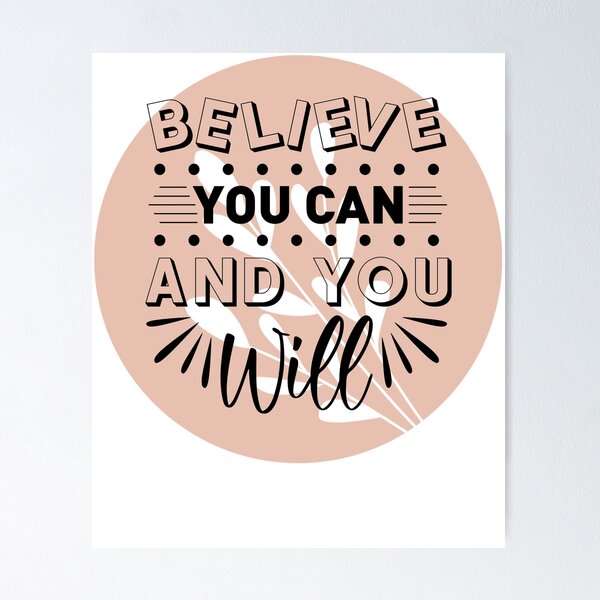 Item preview, Believe you can, and You Will - Positive Quote - Pink Round Design  Motivation - Evolve - Empower - Gym designed and sold by Mechanical-Artt.