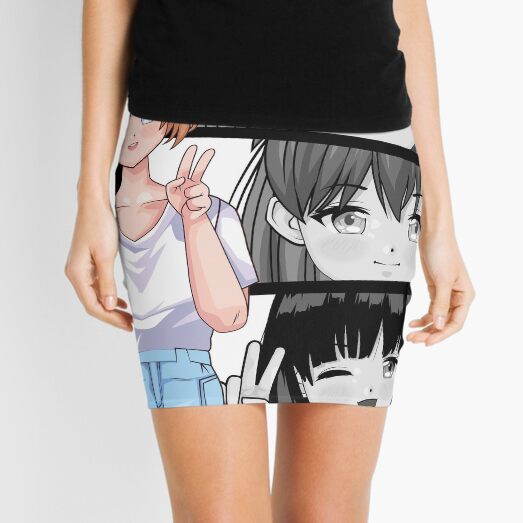 Anime girl, skirt, smiling, short hair, cute, Anime, HD phone wallpaper |  Peakpx