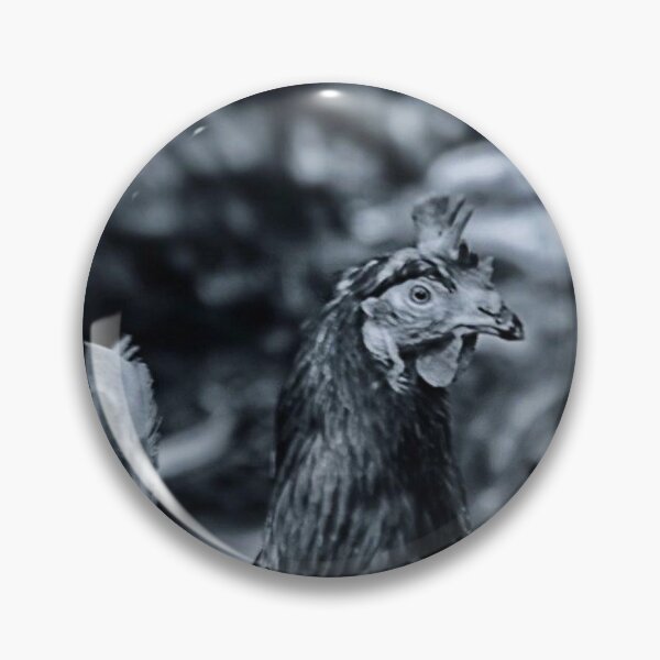 Item preview, chicken portrait black and white designed and sold by Francespoppy.