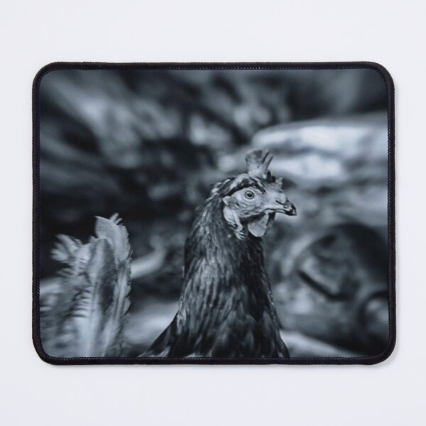 Item preview, chicken portrait black and white designed and sold by Francespoppy.