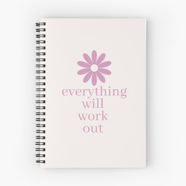 Item preview, pink everything will work out quote designed and sold by EmbraceOneself.