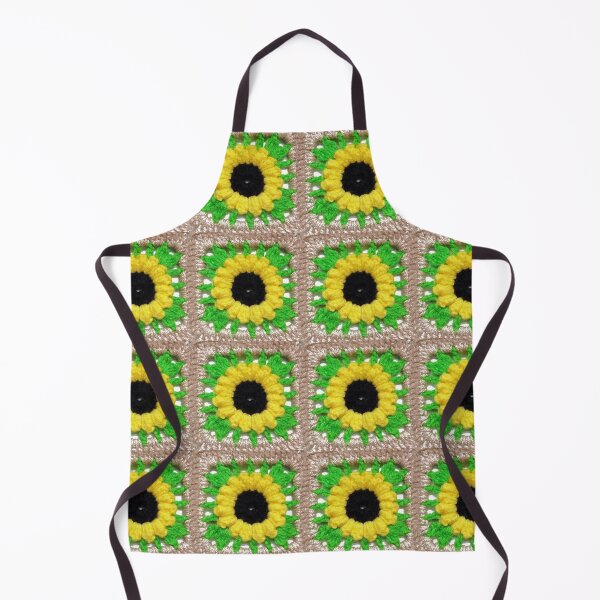 Item preview, Crochet Granny Square Sunflower designed and sold by Sasidenidesign.