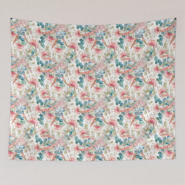 Item preview, Pink Grevillea And Eucalyptus  designed and sold by Sketchbook Designs.