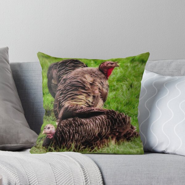 Item preview, turkeys on green grass designed and sold by Francespoppy.