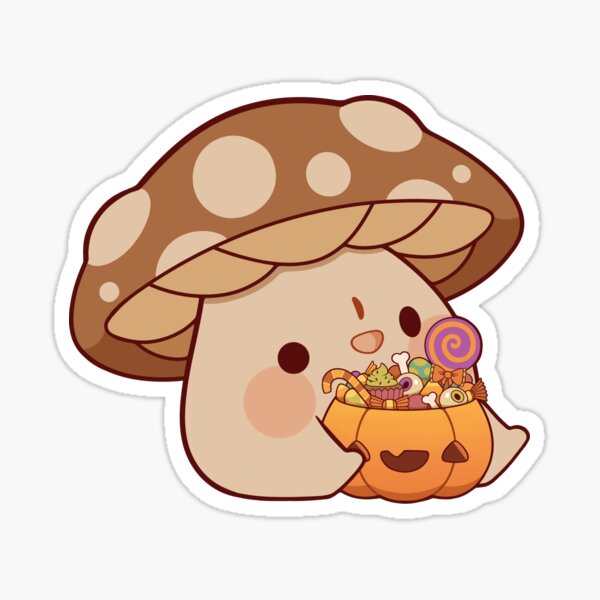 Item preview, Halloween trick or treat mushroom designed and sold by Rihnlin.