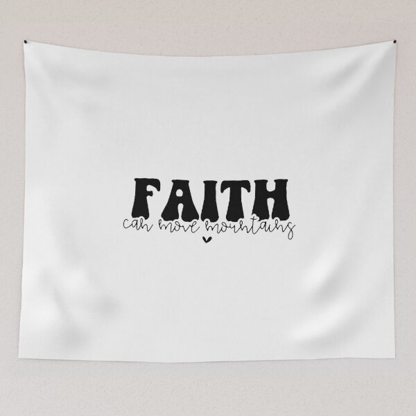 Aperçu de l'œuvre faith can move mountains religion christianity motivational christianity graphic t shirt créée et vendue par Sophistical.