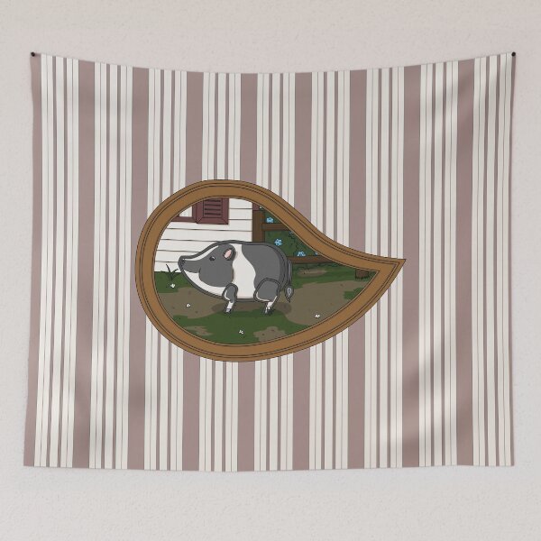 Item preview, Basil the Pig Print designed and sold by Valerie Bennett.