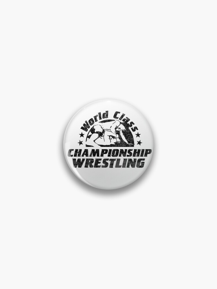 World Class Championship Wrestling distressed in black | Pin