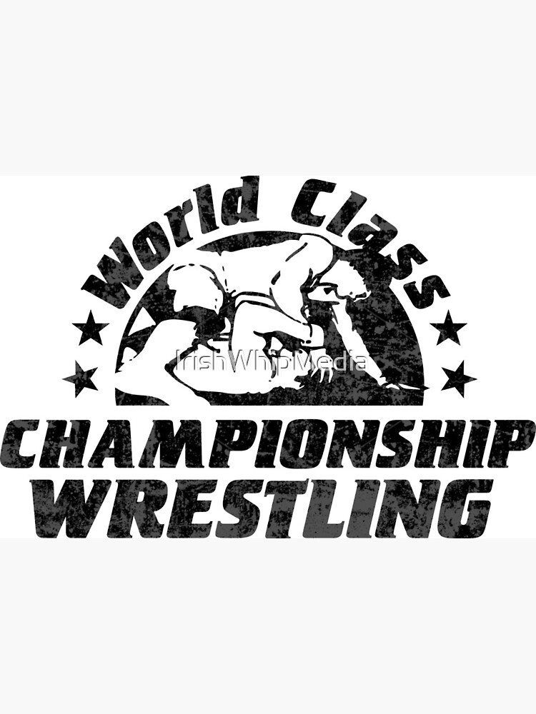 World Class Championship Wrestling distressed in black | Pin