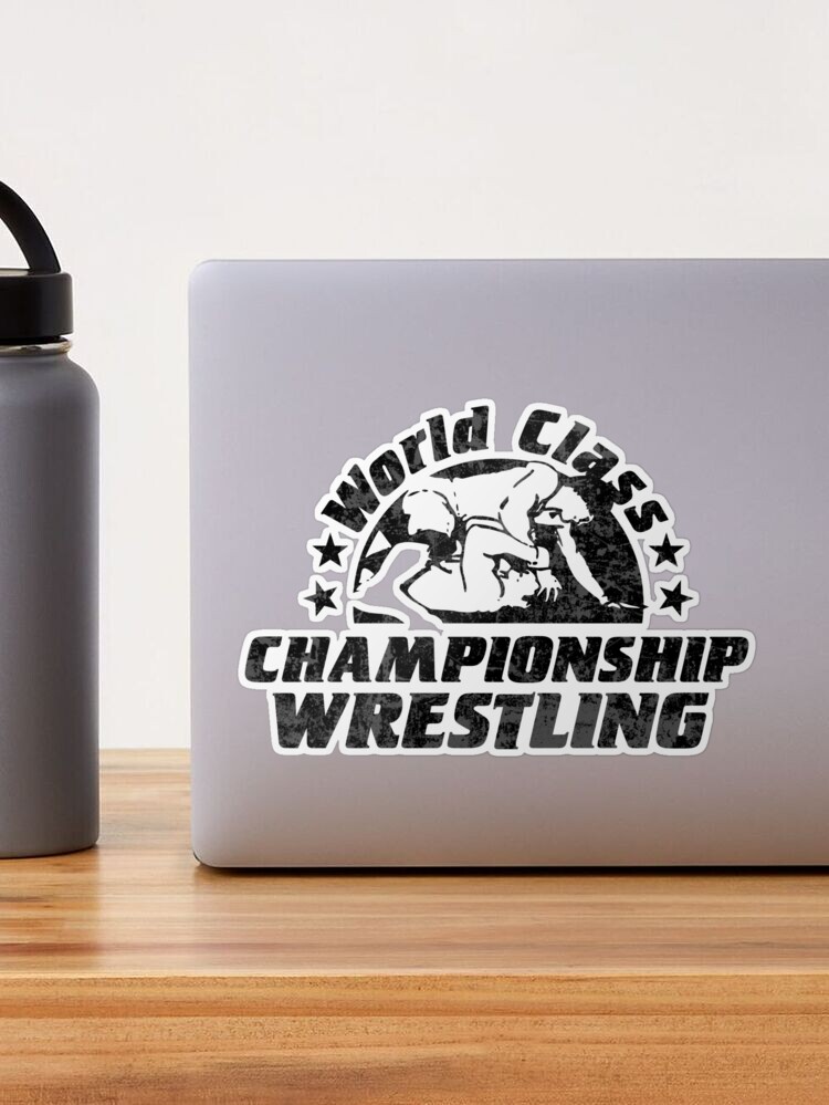 World Class Championship Wrestling distressed in black | Pin