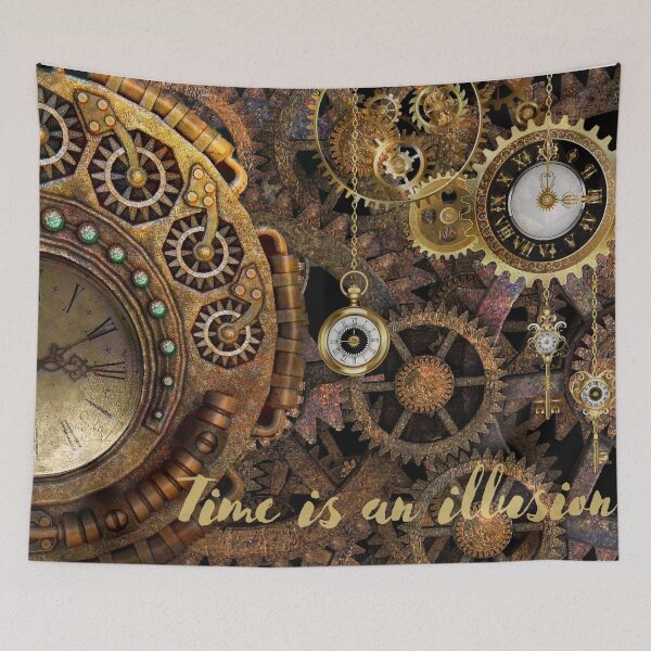 Item preview, Steampunk Clocks "Time Is an Illusion" designed and sold by Edenglow Prints & Peculiars.