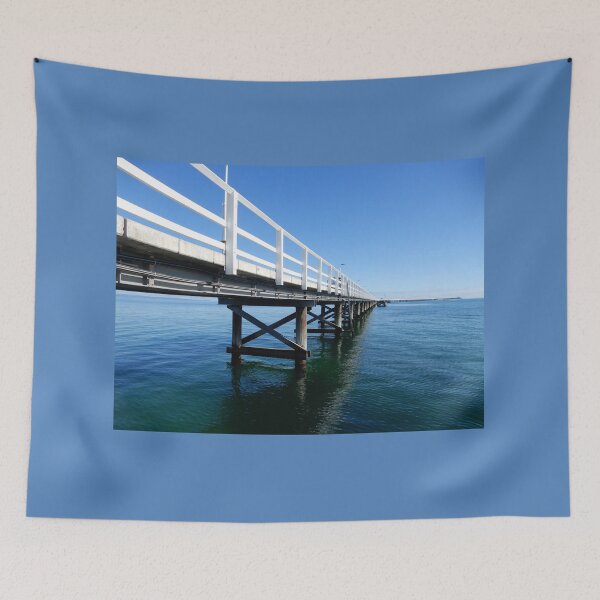 Item preview, Busselton Blue - jetty in spring designed and sold by Lunaqwa.