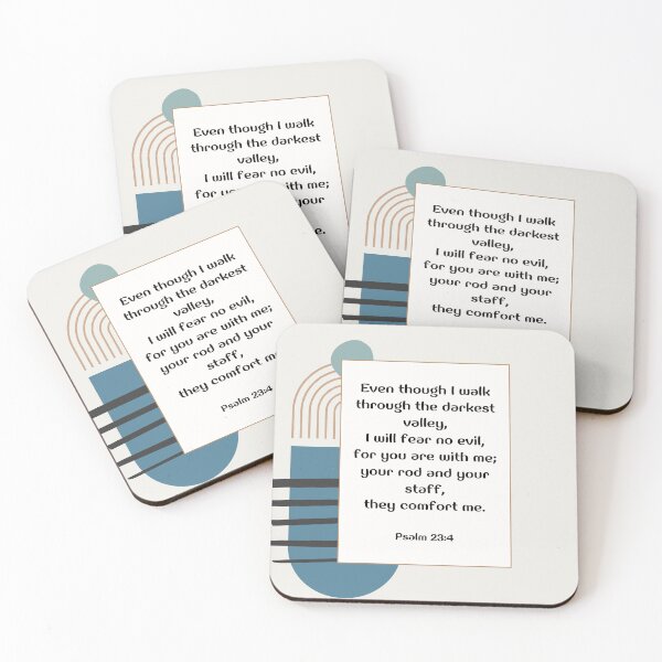Item preview, Bible Verse Psalm 23-4 designed and sold by bible-prints.
