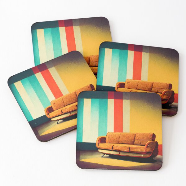 Item preview, Retro Couch designed and sold by Foodcolored.