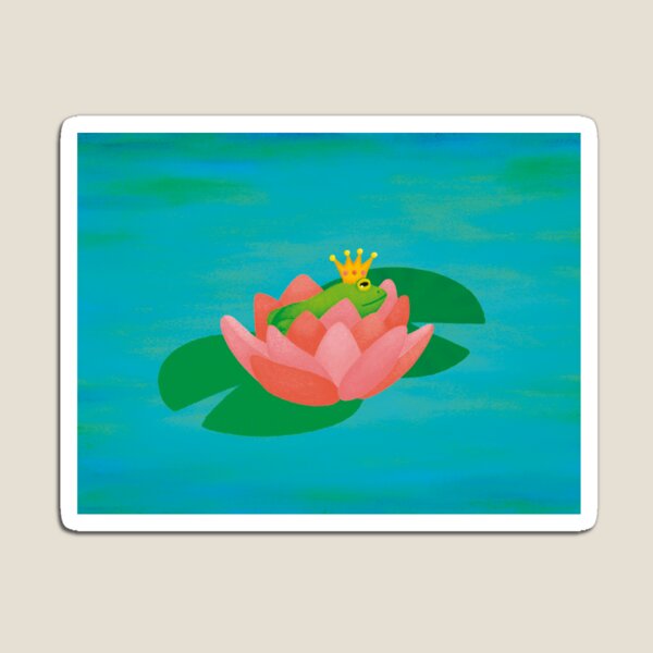 Item preview, Frog on lotus flower designed and sold by Magda Montero.
