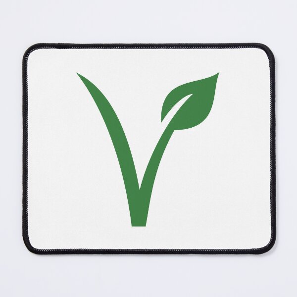 Item preview, Vegan V Green Leaf Logo designed and sold by Alec Buchan.