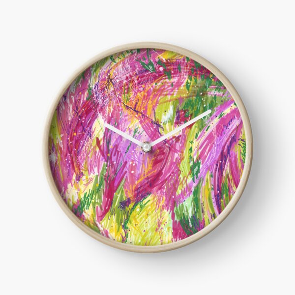 Artikel-Vorschau von Pink & Purple Field Frenzy - Abstrakte Acrylzeichnung, designt und verkauft von SAML--ART.