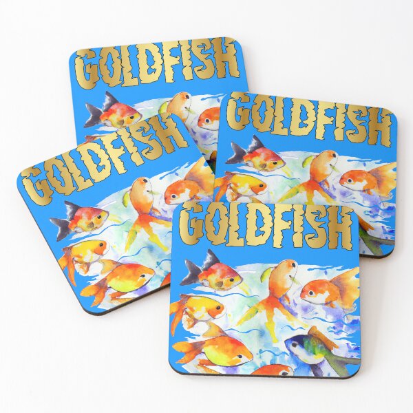 Item preview, Swimming gold fish watercolor designed and sold by Elnica.