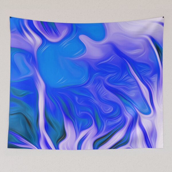 Item preview, Blue Flower Among Leaves designed and sold by fatenanwar.