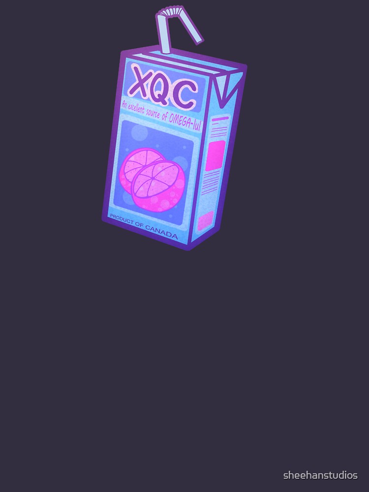 "Juiced Twitch Streamer XQC Felix Juice Box Art Work" Tshirt for
