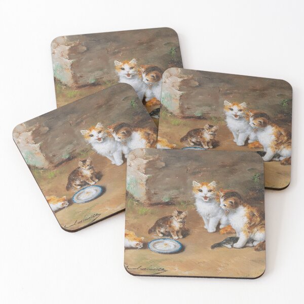 Item preview, Cat Family | Arthur-Alfred Bruenel de Neuville | 1940 Animal Art designed and sold by CJET.