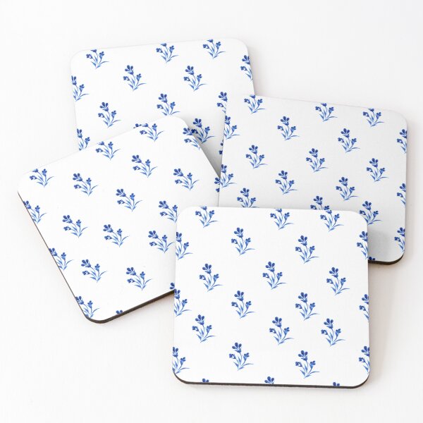 Item preview, Little Blue flowers patern Petrykivka painting patern Cute patern designed and sold by Sunflower-7.