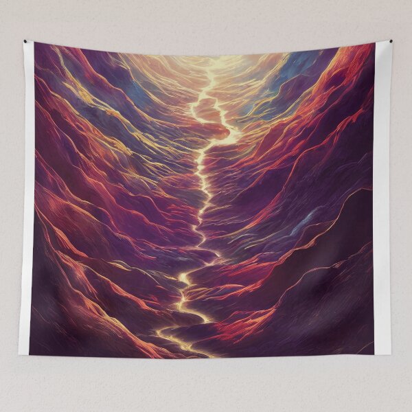 Item preview, River from the sky, Beautiful Painting designed and sold by mariavision.