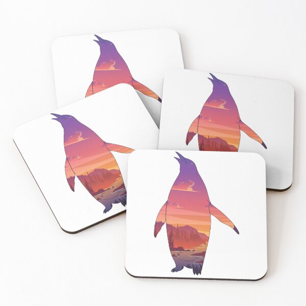 Item preview, Dramatic Sunset Penguin designed and sold by damonasplace.